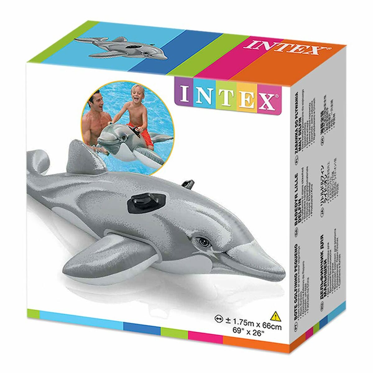 Inflatable pool figure Intex Lil' Dolphin Ride-On